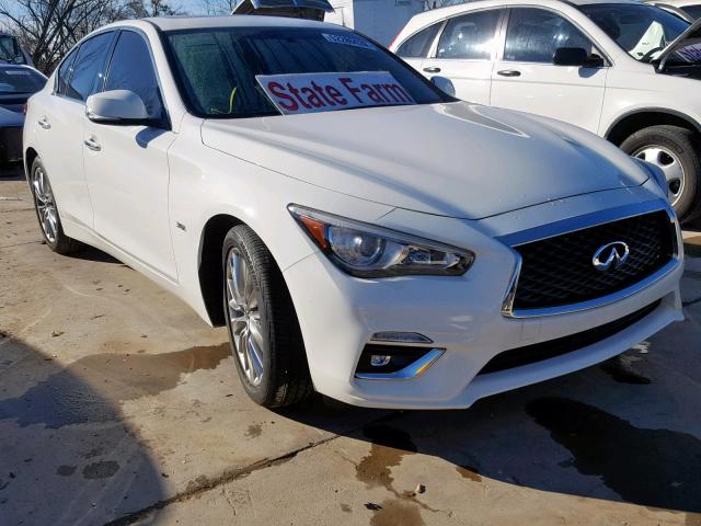 JN1EV7AP6JM591184 - 2018 INFINITI Q50 LUXE WHITE photo 1