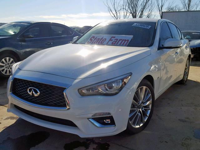 JN1EV7AP6JM591184 - 2018 INFINITI Q50 LUXE WHITE photo 2