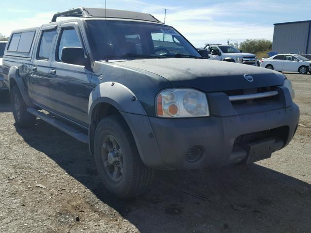 1N6ED29Y72C373114 - 2002 NISSAN FRONTIER C GREEN photo 1