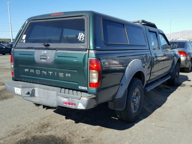 1N6ED29Y72C373114 - 2002 NISSAN FRONTIER C GREEN photo 4