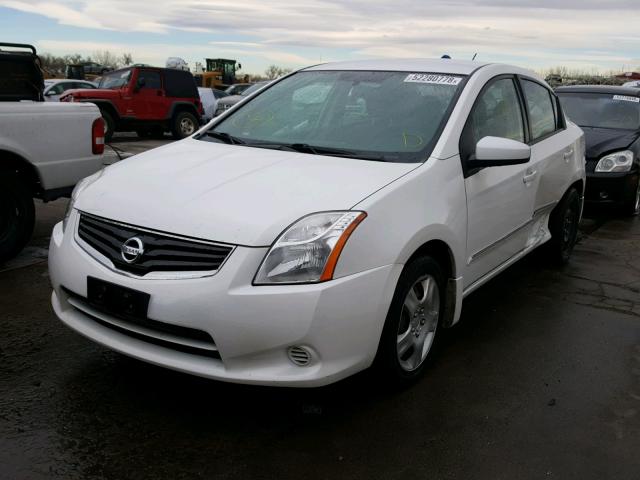 3N1AB6AP2CL688672 - 2012 NISSAN SENTRA 2.0 WHITE photo 2