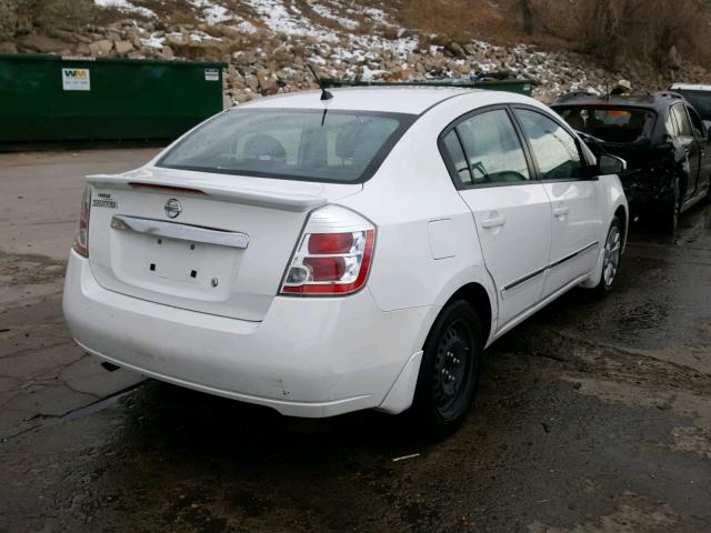 3N1AB6AP2CL688672 - 2012 NISSAN SENTRA 2.0 WHITE photo 4