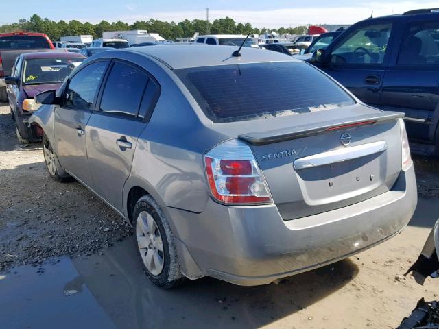 3N1AB6AP3CL708878 - 2012 NISSAN SENTRA 2.0 GRAY photo 3