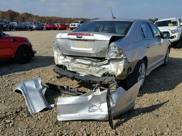 3FAHP0KC9BR167861 - 2011 FORD FUSION SPO SILVER photo 4