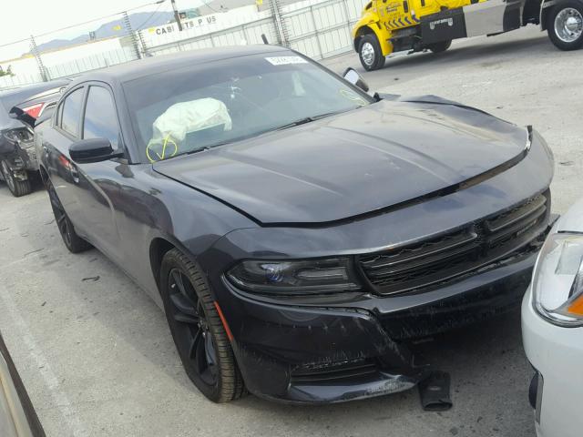 2C3CDXHG5JH179407 - 2018 DODGE CHARGER SX GRAY photo 1