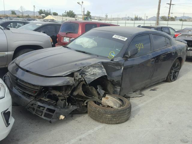 2C3CDXHG5JH179407 - 2018 DODGE CHARGER SX GRAY photo 2