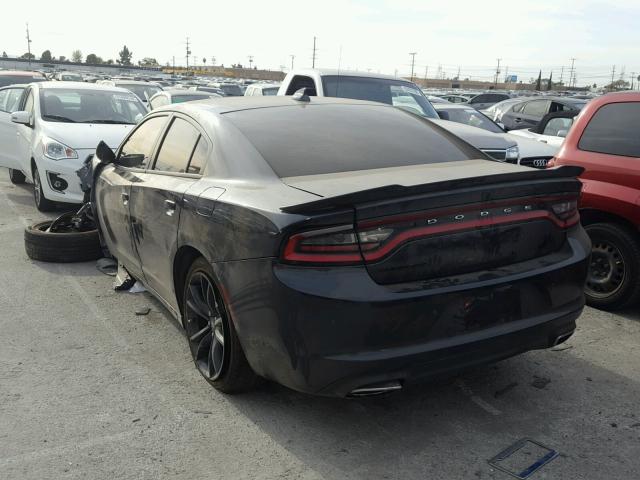 2C3CDXHG5JH179407 - 2018 DODGE CHARGER SX GRAY photo 3