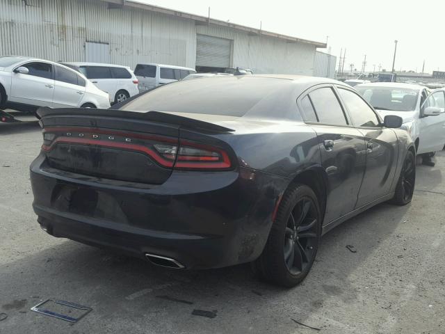 2C3CDXHG5JH179407 - 2018 DODGE CHARGER SX GRAY photo 4