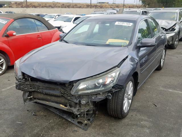 1HGCR2F82DA114899 - 2013 HONDA ACCORD EXL GRAY photo 2