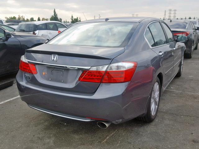 1HGCR2F82DA114899 - 2013 HONDA ACCORD EXL GRAY photo 4