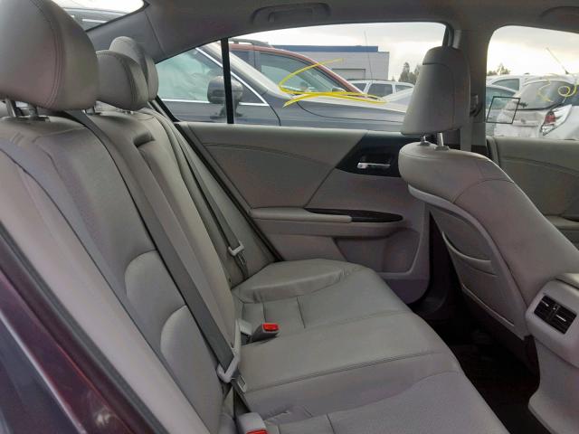 1HGCR2F82DA114899 - 2013 HONDA ACCORD EXL GRAY photo 6