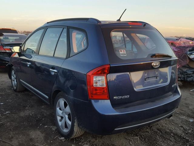 KNAFG526577105989 - 2007 KIA RONDO LX BLUE photo 3