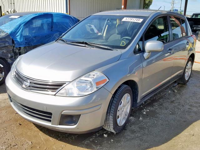 3N1BC1CP2BL474703 - 2011 NISSAN VERSA S GRAY photo 2