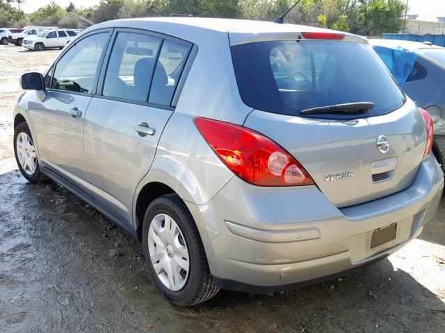 3N1BC1CP2BL474703 - 2011 NISSAN VERSA S GRAY photo 3