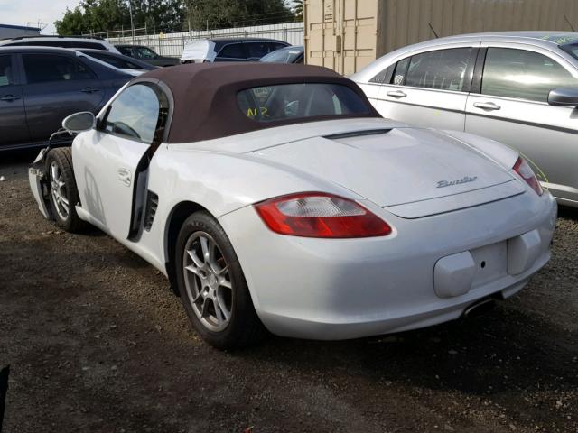 WP0CA29878U710595 - 2008 PORSCHE BOXSTER WHITE photo 3