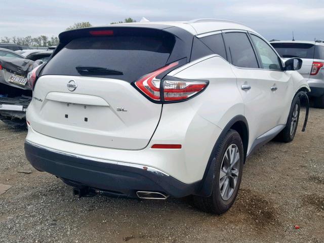 5N1AZ2MG2GN115480 - 2016 NISSAN MURANO S WHITE photo 4