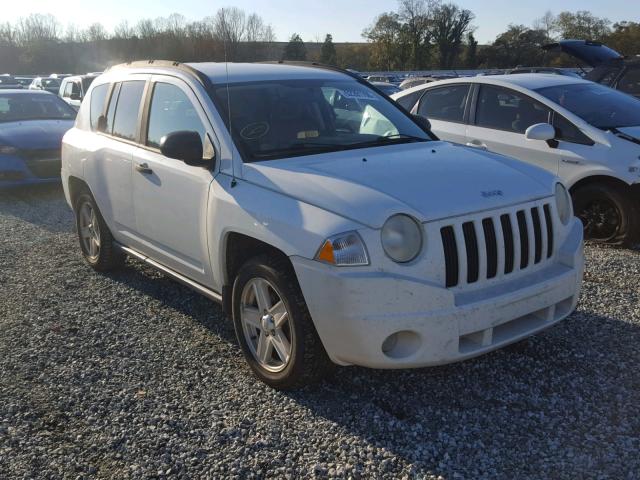 1J8FT47W97D118563 - 2007 JEEP COMPASS WHITE photo 1