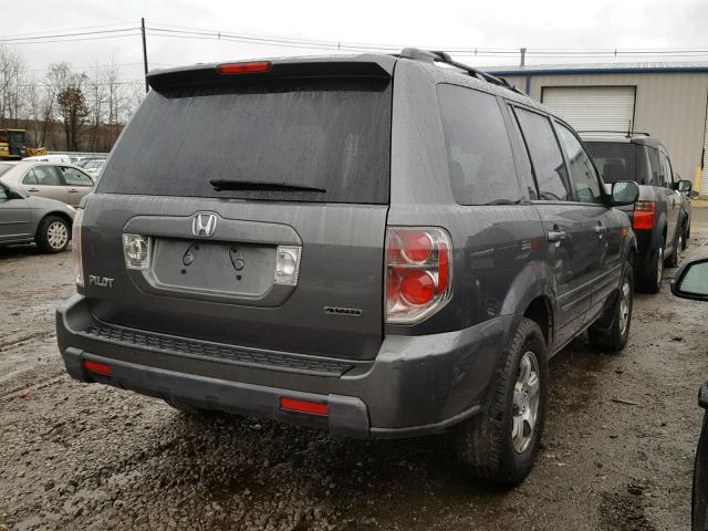 5FNYF18368B046399 - 2008 HONDA PILOT SE GRAY photo 4