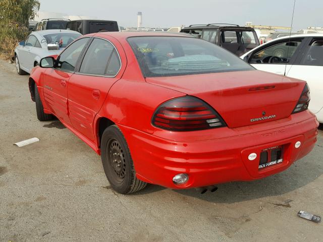 1G2NF52T4YM858041 - 2000 PONTIAC GRAND AM S RED photo 3