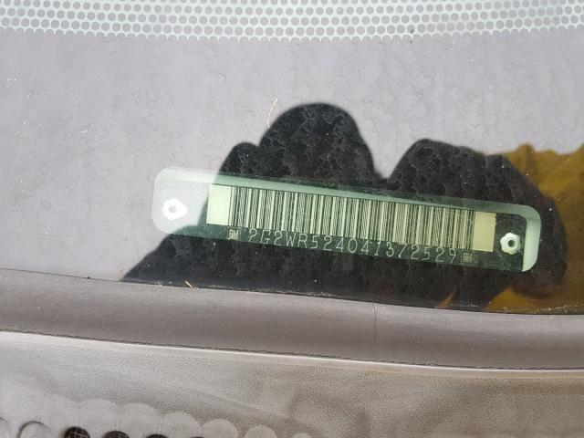 2G2WR524041372529 - 2004 PONTIAC GRAND PRIX თეთრი ფოტო 10