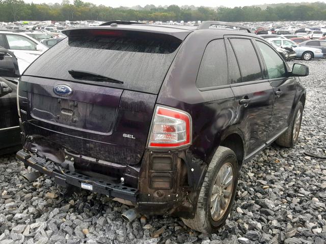 2FMDK38C47BB25454 - 2007 FORD EDGE SEL BLACK photo 4