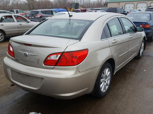 1C3LC46B99N560060 - 2009 CHRYSLER SEBRING LX BEIGE photo 4