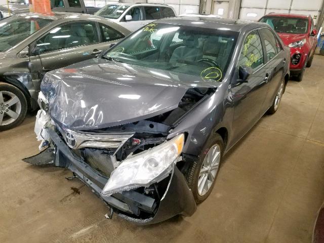 4T4BF1FK9CR191373 - 2012 TOYOTA CAMRY BASE GRAY photo 2