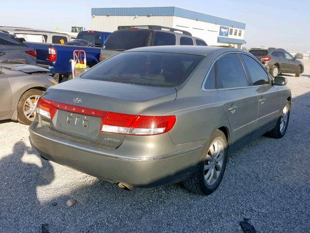 KMHFC46F46A079126 - 2006 HYUNDAI AZERA SE GREEN photo 4