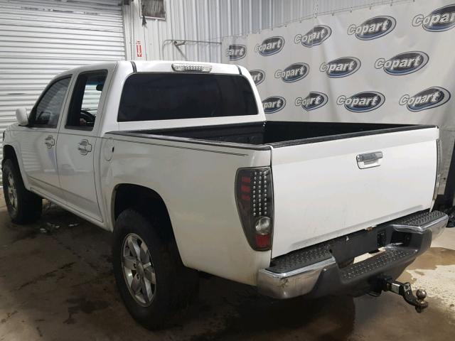 1GTJSCDE3A8106435 - 2010 GMC CANYON SLE WHITE photo 3