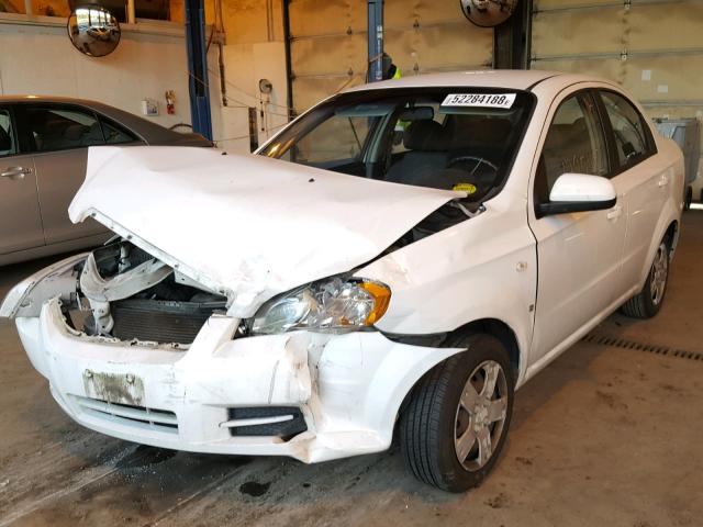 KL1TD56677B064066 - 2007 CHEVROLET AVEO BASE Ақ фото 2