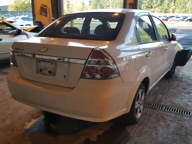 KL1TD56677B064066 - 2007 CHEVROLET AVEO BASE Ақ фото 4