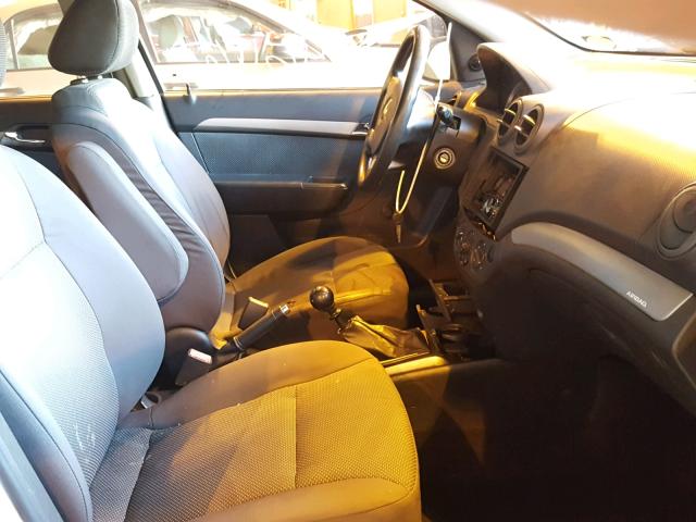 KL1TD56677B064066 - 2007 CHEVROLET AVEO BASE Ақ фото 5