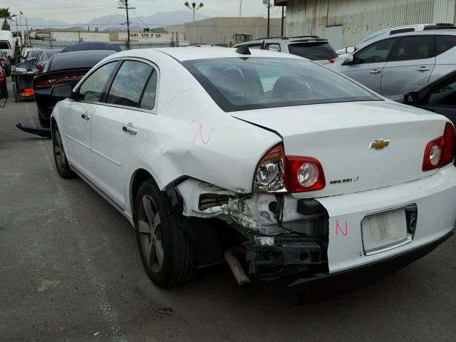 1G1ZC5E04CF332859 - 2012 CHEVROLET MALIBU 1LT WHITE photo 3