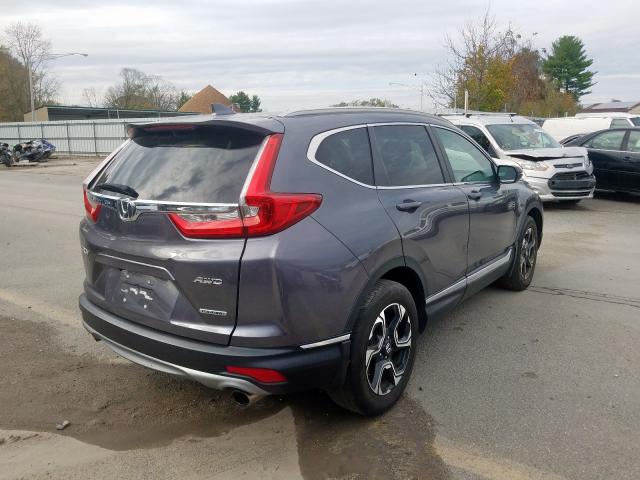 2HKRW2H97HH610271 - 2017 HONDA CR-V TOURI GRAY photo 4