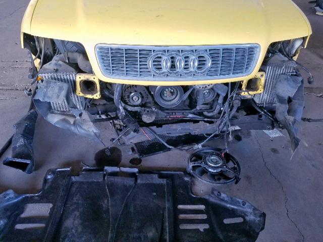 WAUDD68D2YA109854 - 2000 AUDI S4 2.7 QUA YELLOW photo 9