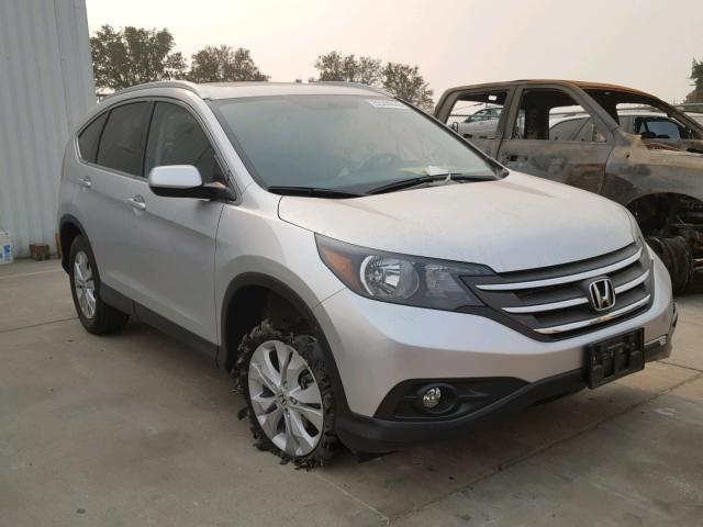 2HKRM4H75EH648710 - 2014 HONDA CR-V EXL SILVER photo 1