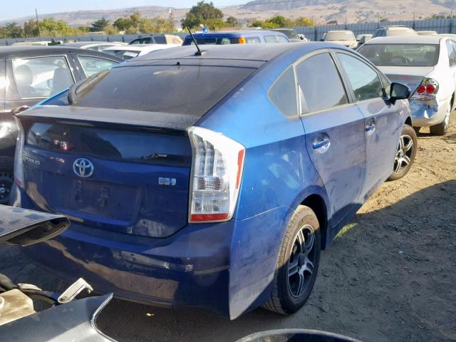 JTDKN3DU4A0240792 - 2010 TOYOTA PRIUS 蓝色 照片 4