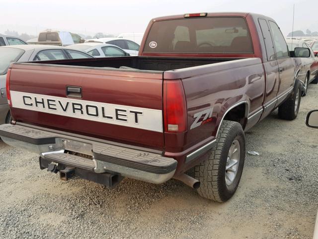 2GCEK19RXV1183300 - 1997 CHEVROLET GMT-400 K1 BURGUNDY photo 4