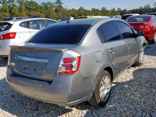 3N1AB6AP1CL719250 - 2012 NISSAN SENTRA 2.0 GRAY photo 4