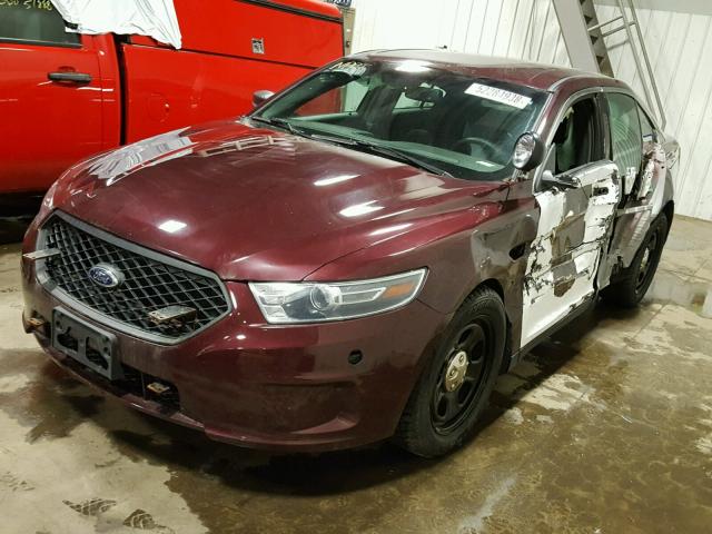 1FAHP2MK7EG172147 - 2014 FORD TAURUS POL BURGUNDY photo 2