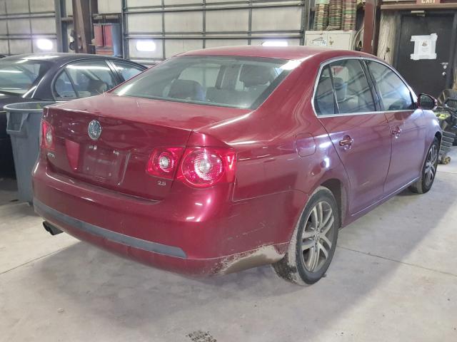 3VWRF71K86M682238 - 2006 VOLKSWAGEN JETTA 2.5 RED photo 4