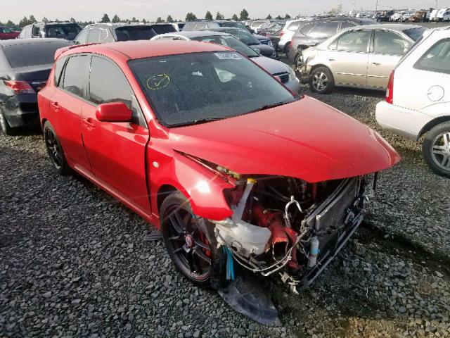 JM1BK34M481816653 - 2008 MAZDA SPEED 3 RED photo 1