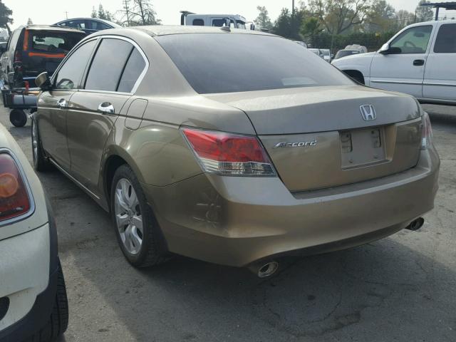 1HGCP36888A011150 - 2008 HONDA ACCORD EXL GOLD photo 3