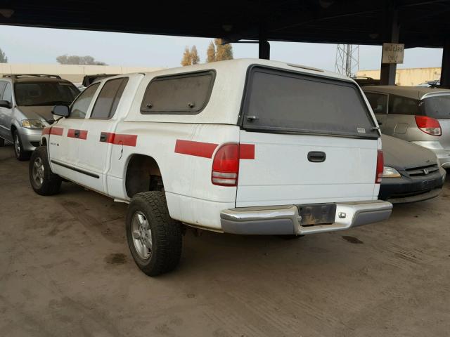 1B7HG2AX81S333770 - 2001 DODGE DAKOTA QUA WHITE photo 3