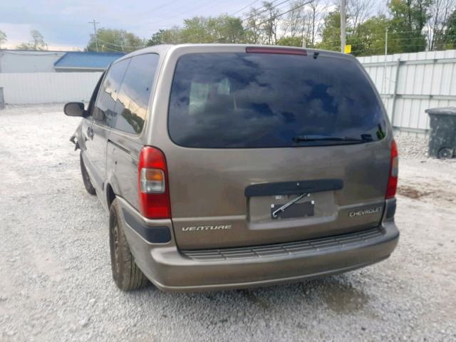 1GNDX03E52D287505 - 2002 CHEVROLET VENTURE TAN photo 3