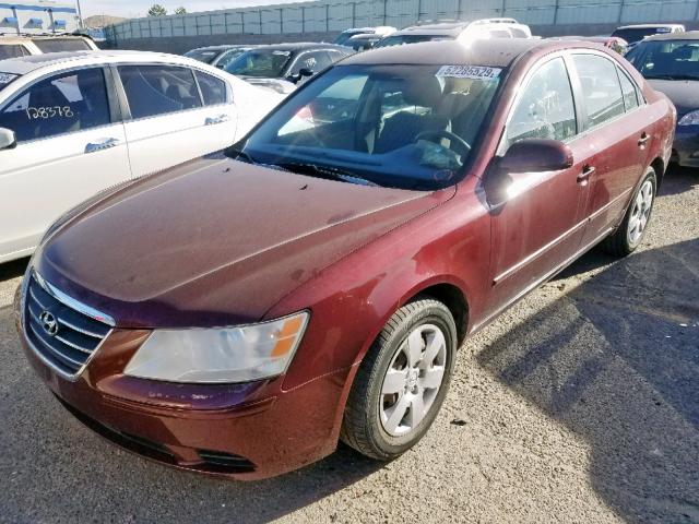 5NPET46CX9H456416 - 2009 HYUNDAI SONATA GLS RED photo 2