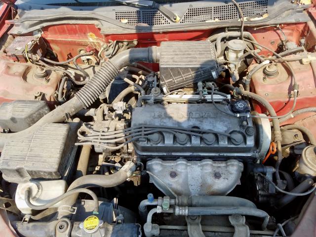 1HGEJ6222YL021111 - 2000 HONDA CIVIC DX RED photo 7