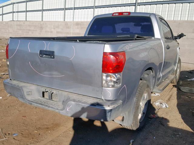 5TFJU52197X002049 - 2007 TOYOTA TUNDRA SILVER photo 4