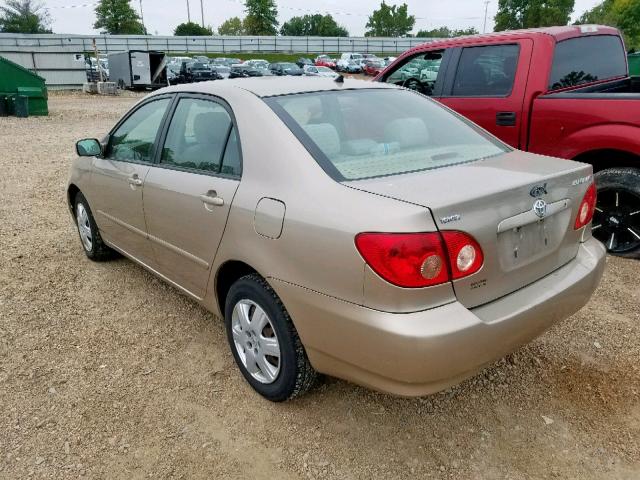 1NXBR32EX6Z736742 - 2006 TOYOTA COROLLA CE TAN photo 3