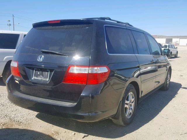 5FNRL38717B088652 - 2007 HONDA ODYSSEY EX BLACK photo 4